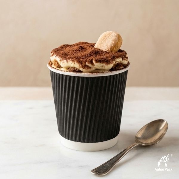 150ML (5oz) Black Ripple Wall Paper Cup