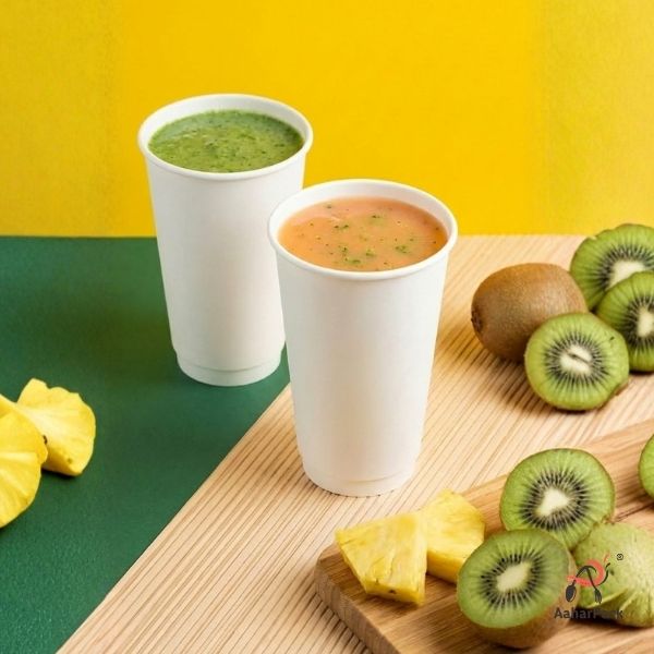 300 ML Long Double Wall White Paper Cup