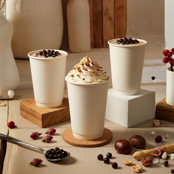 360 ML (12oz) Double Wall White Paper Cup