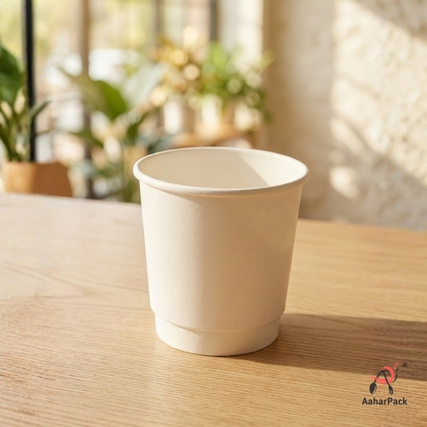 120ML (4oz) Double Wall White Paper Cup