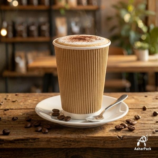 360 ML (12oz) Kraft Ripple Wall Paper Cup