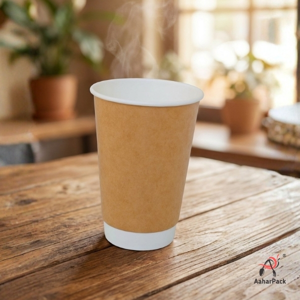 300 ML Long Double Wall Kraft Paper Cup