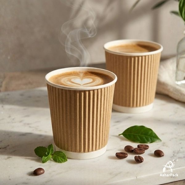 150ML (5oz) Kraft Ripple Wall Paper Cup